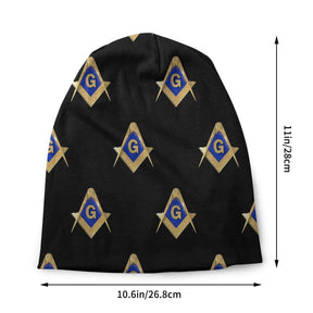 Master Mason Blue Lodge Beanie - Gold Masonic Skullies - Bricks Masons