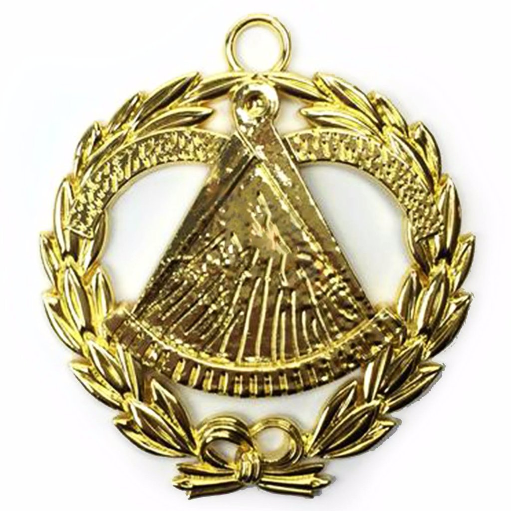 Grand Master Blue Lodge Collar Jewel - Gold Metal - Bricks Masons