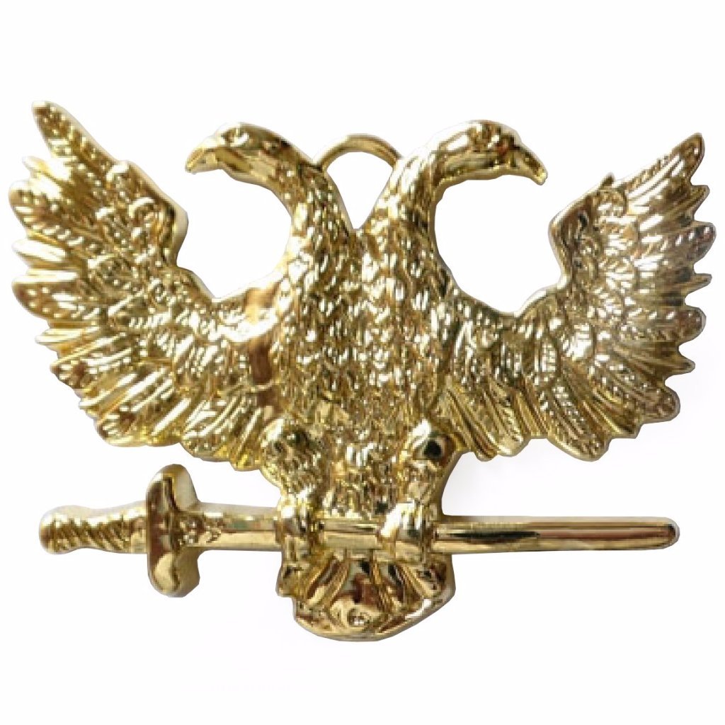 Scottish Rite Collar Jewel - Gold Metal - Bricks Masons