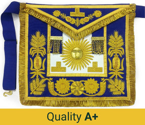 Grand Officers Blue Lodge Apron - Various Embroideries - Bricks Masons