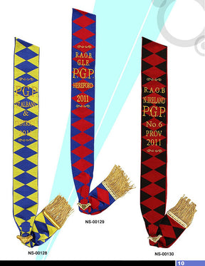 Royal Antediluvian Order of Buffaloes RAOB - Sashes - Bricks Masons