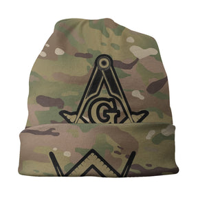 Master Mason Blue Lodge Beanie - Military Warm Hat - Bricks Masons