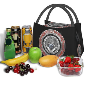 Master Mason Blue Lodge Lunch Bag - 3rd Degree Square and Compass with G Insulated - Bricks Masons