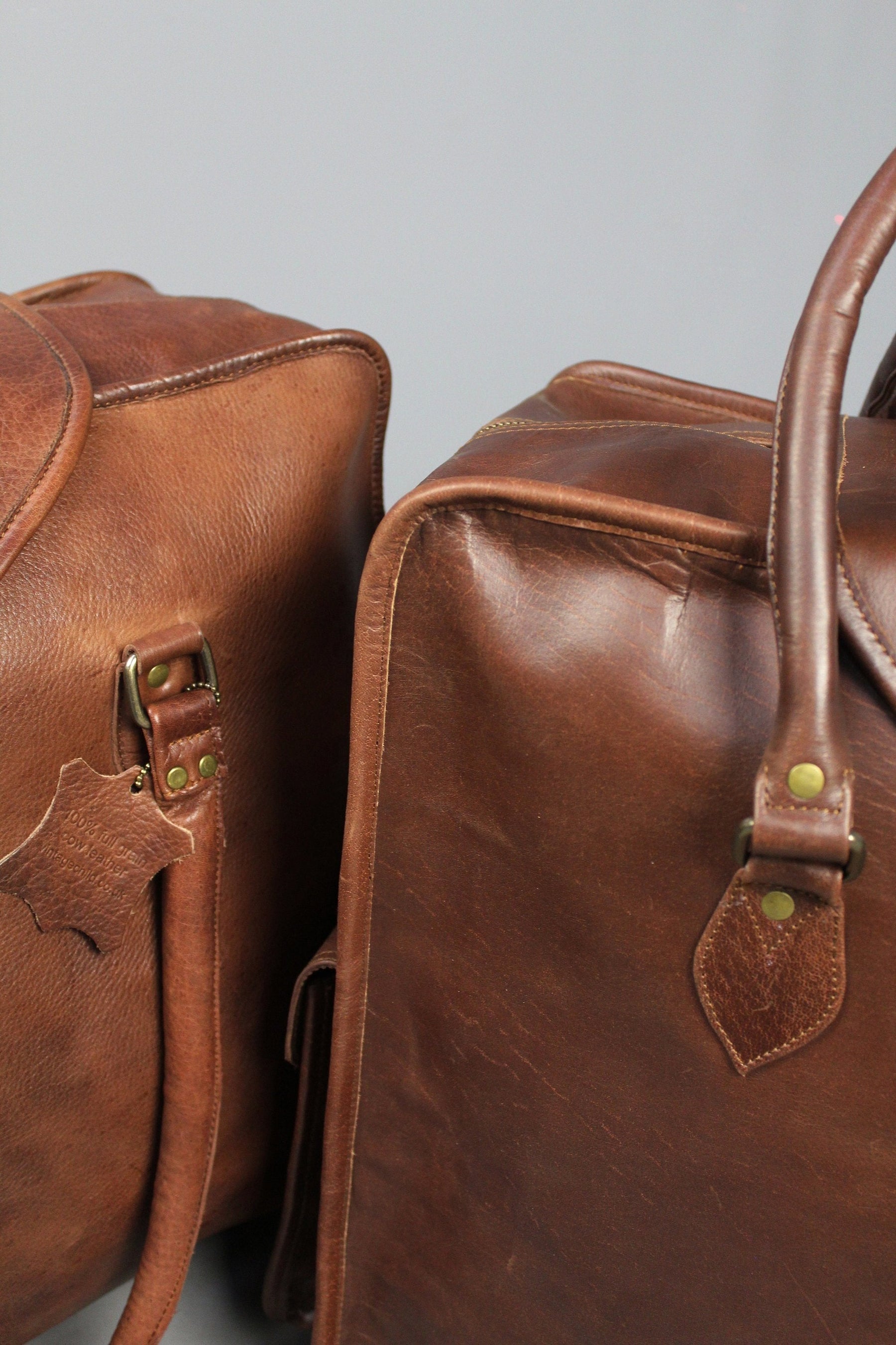 Royal Arch Chapter Travel Bag - Genuine Brown Leather - Bricks Masons