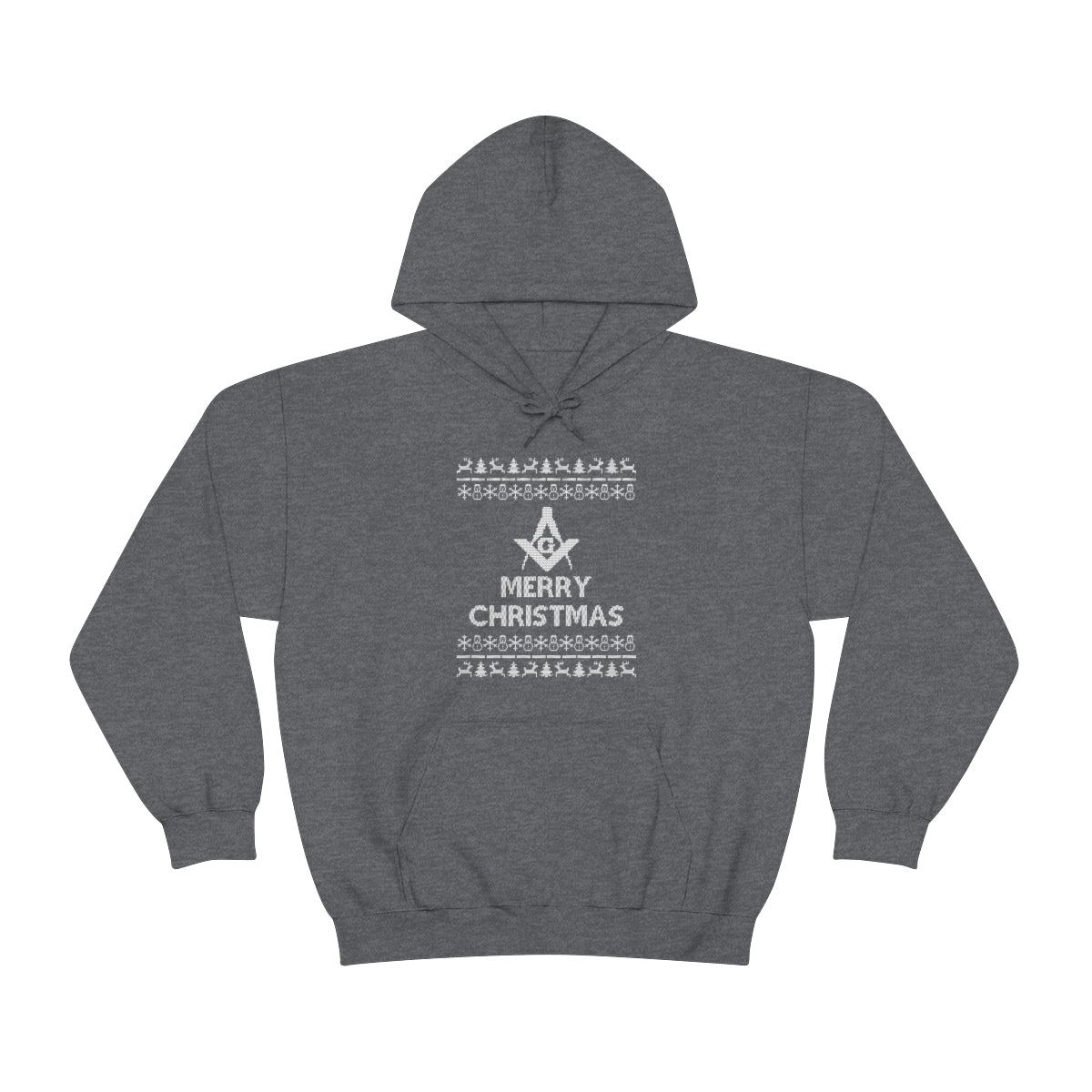 Master Mason Blue Lodge Hoodie - Ugly Merry Christmas - Bricks Masons