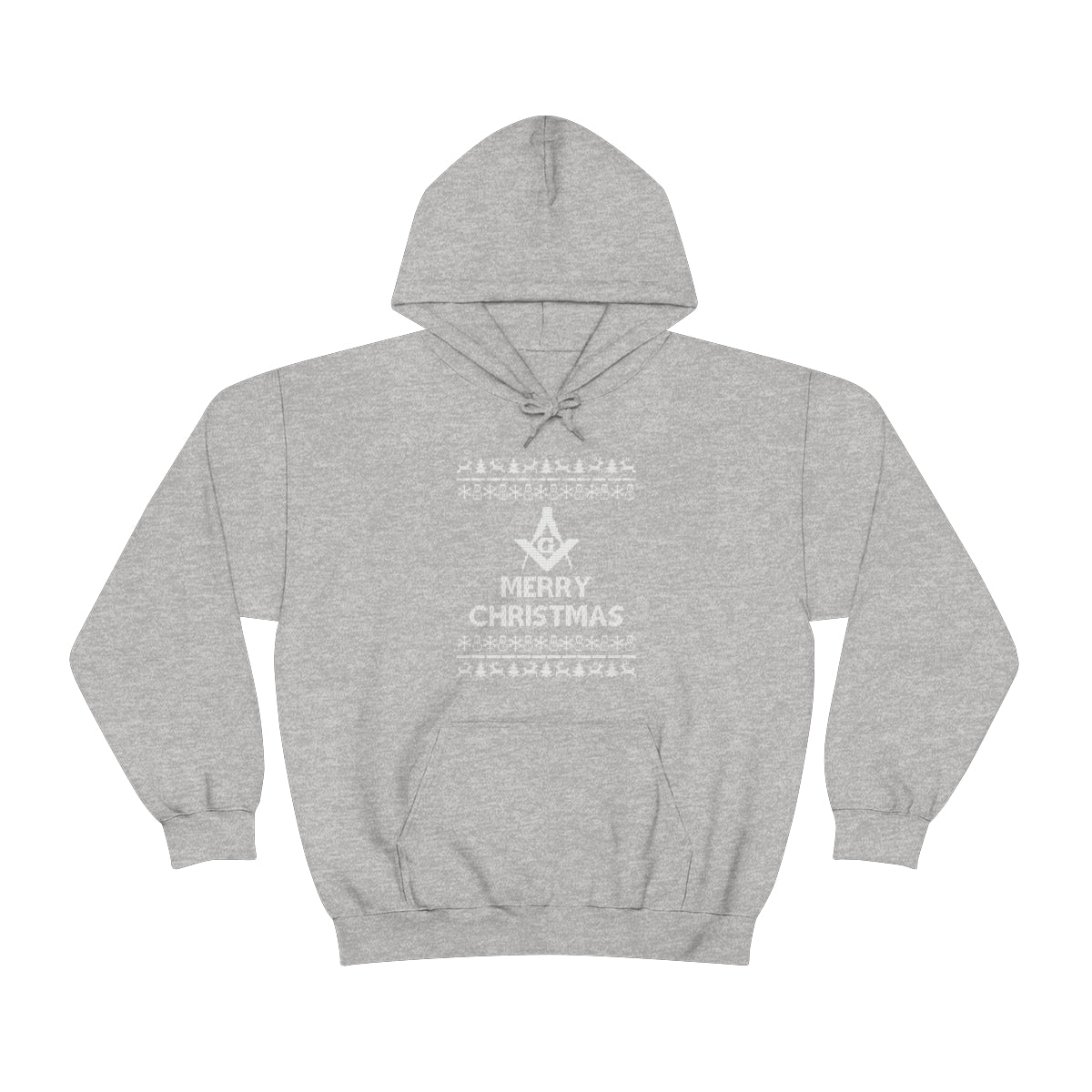 Master Mason Blue Lodge Hoodie - Ugly Merry Christmas - Bricks Masons