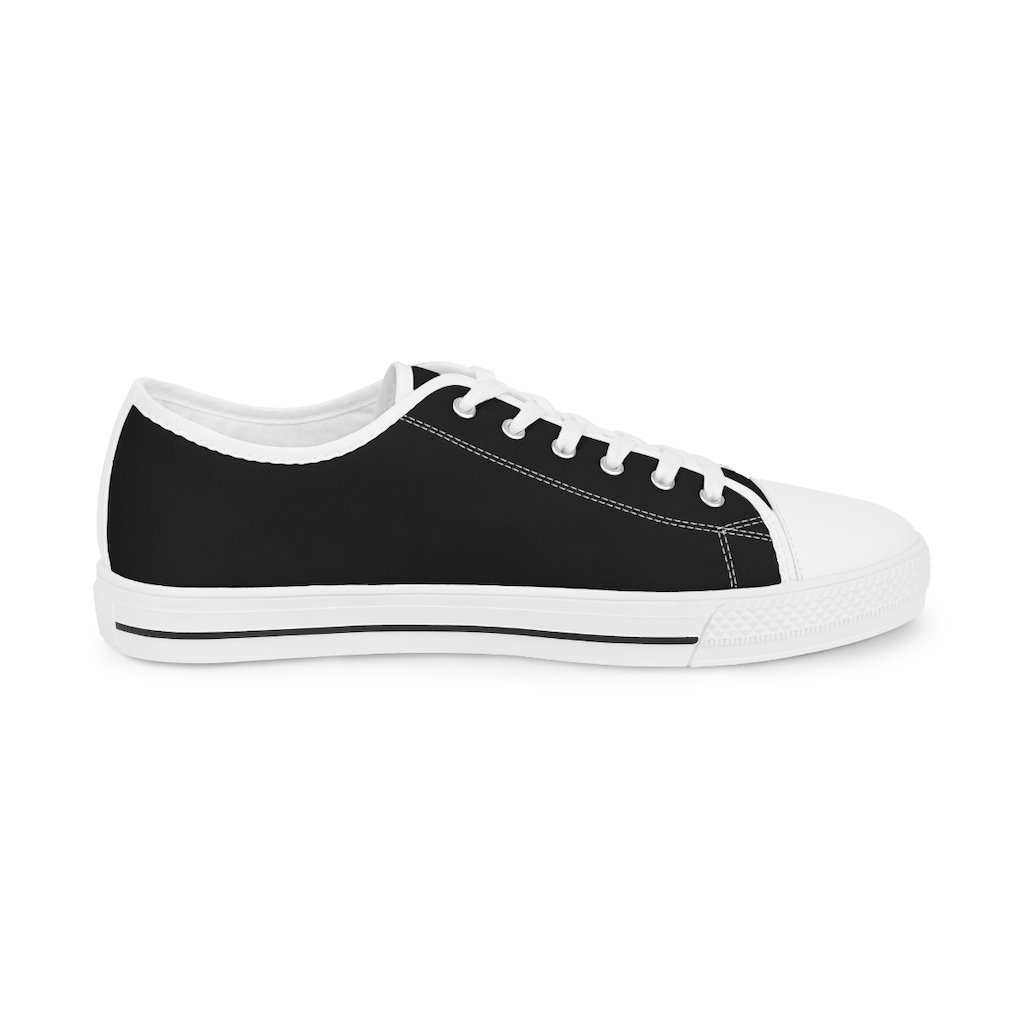 Order Of Malta Commandery Sneaker - Low Top Black & White - Bricks Masons