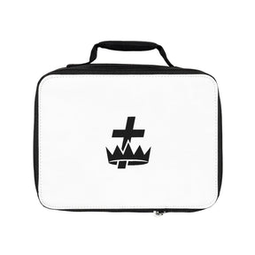 Knights Templar Commandery Lunch Bag - Black & White - Bricks Masons