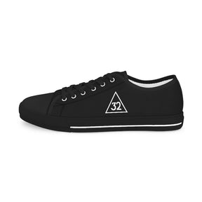 32nd Degree Scottish Rite Sneaker - Low Top Black & White - Bricks Masons
