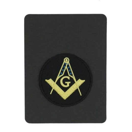 Master Mason Blue Lodge Patch - Square and Compass G Embroidered - Bricks Masons