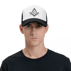 Master Mason Blue Lodge Baseball Cap - Square and Compass with G Adjustable (Various Colors) - Bricks Masons