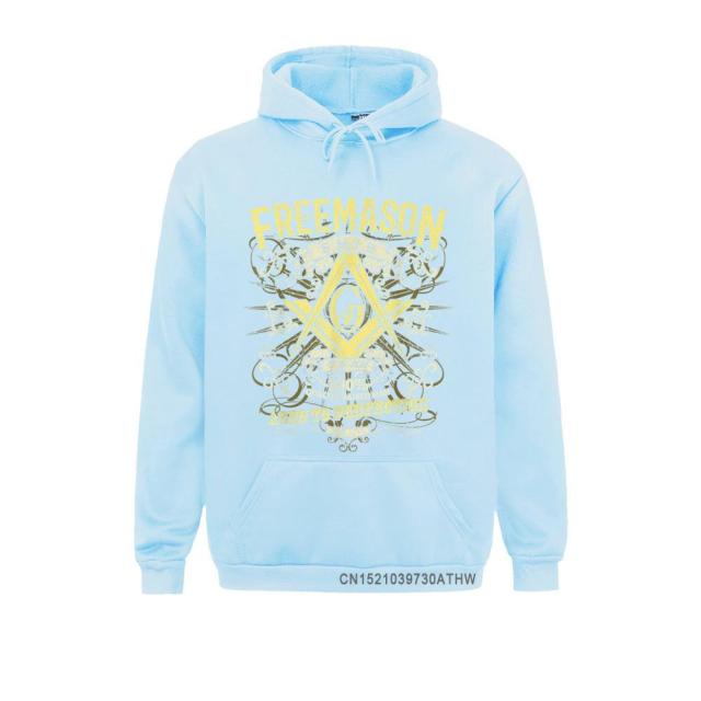 Master Mason Blue Lodge Hoodie - "So Mote It Be" SMIB Square & Compass G - Bricks Masons