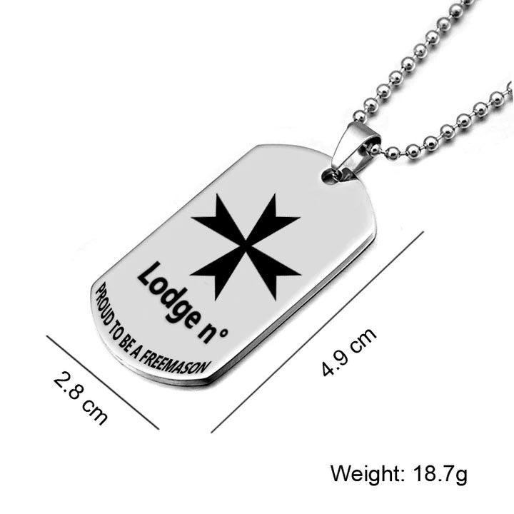 Order Of Malta Commandery Necklace - (Various Colors) - Bricks Masons