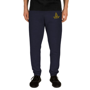 Past Master Blue Lodge California Regulation Jogger - Golden Embroidery - Bricks Masons
