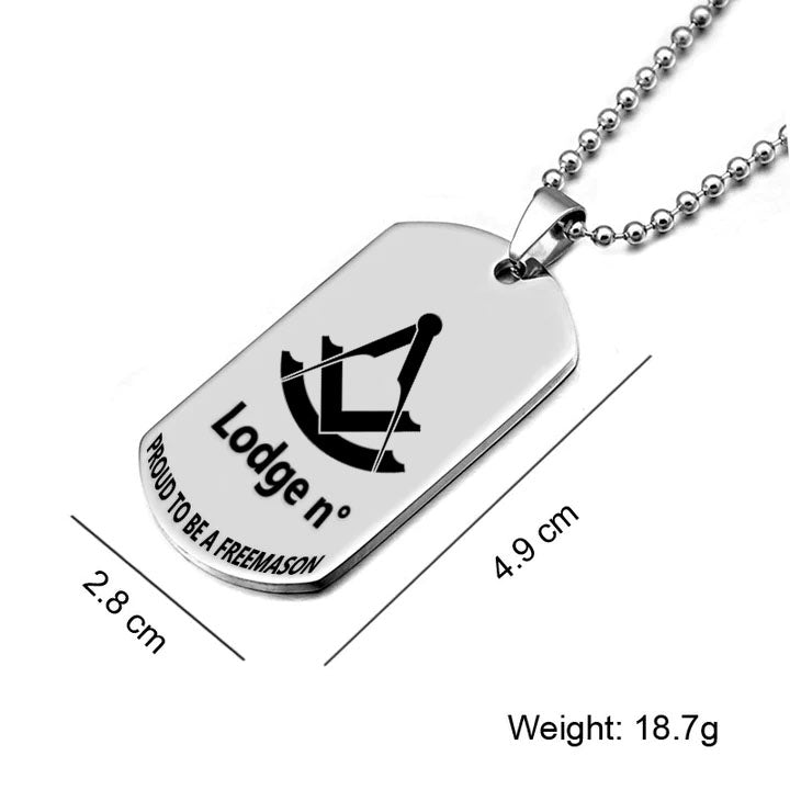 Past Master Blue Lodge Necklace - (Various Colors) - Bricks Masons