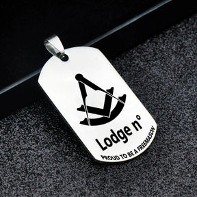 Past Master Blue Lodge Necklace - (Various Colors) - Bricks Masons