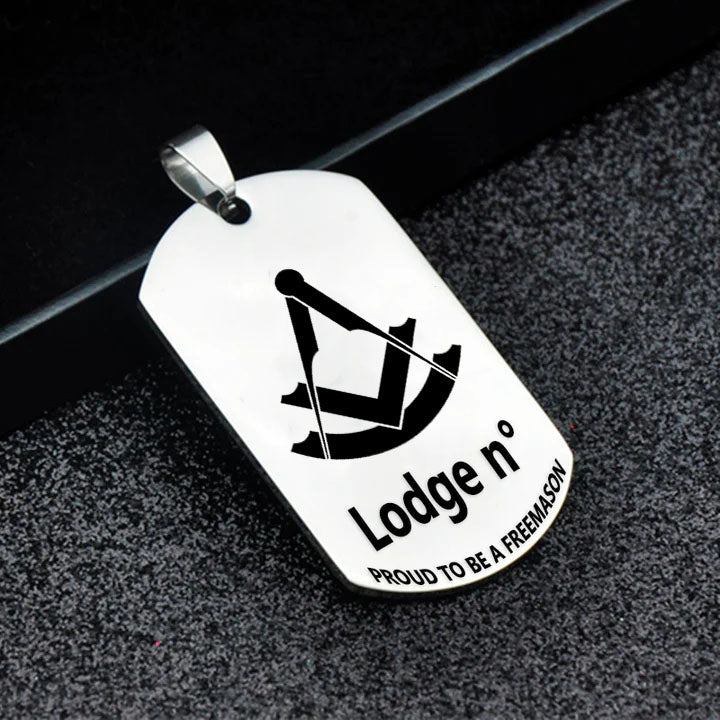 Past Master Blue Lodge Necklace - (Various Colors) - Bricks Masons