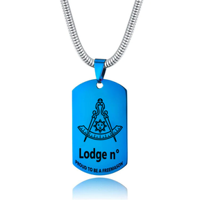 Past Master Blue Lodge California Regulation Necklace - (Various Colors) - Bricks Masons