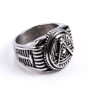 Past Master Blue Lodge Ring - Silver - Bricks Masons