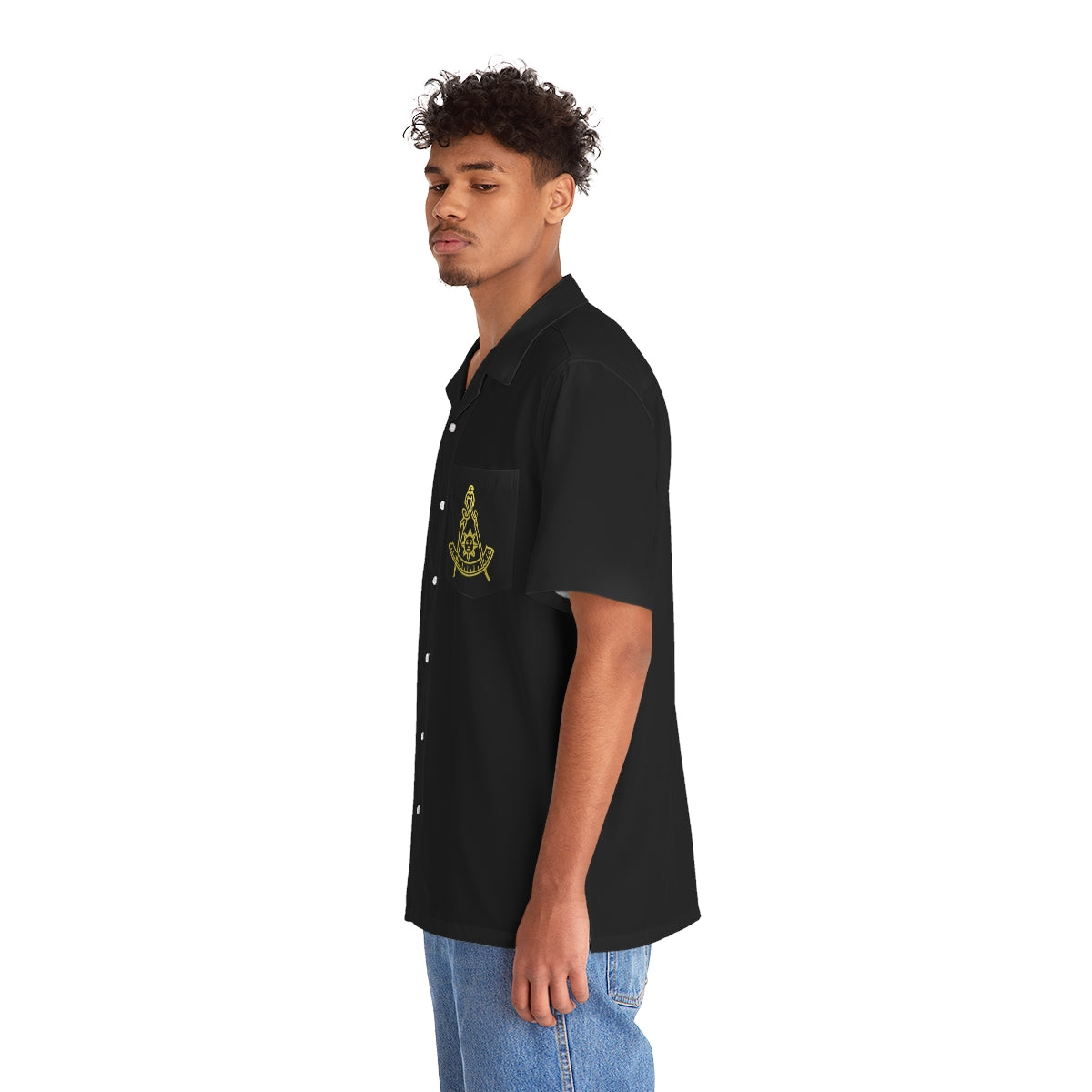 Past Master Blue Lodge California Regulation T-Shirt - Black - Bricks Masons
