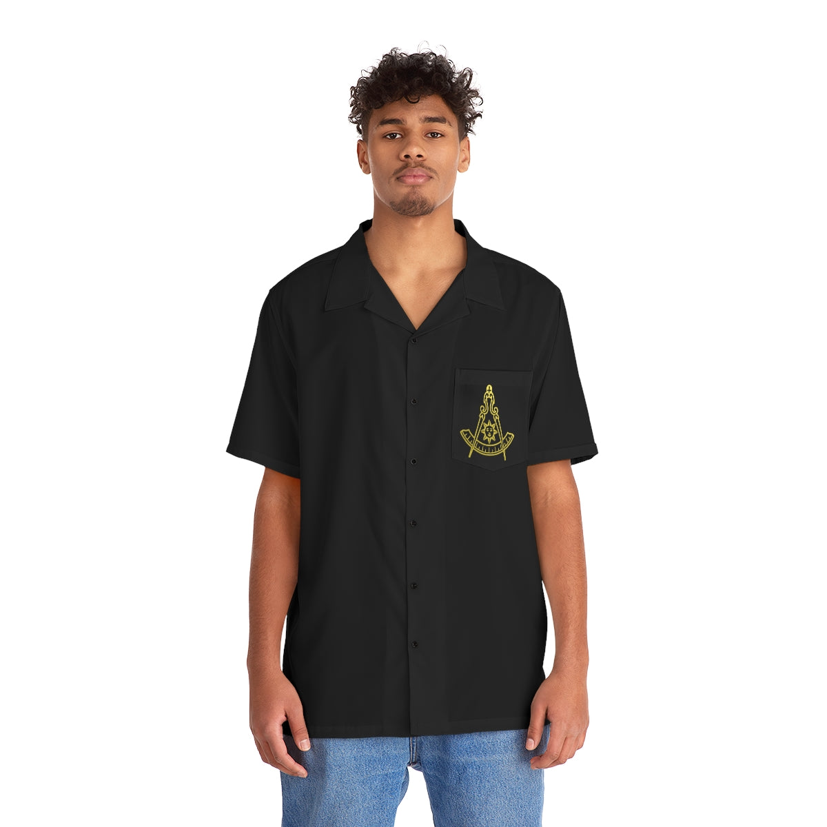 Past Master Blue Lodge California Regulation T-Shirt - Black - Bricks Masons