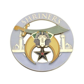 Shriners Car Emblem - Different colors Medallion - Bricks Masons