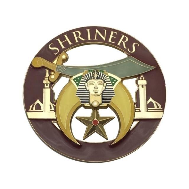 Shriners Car Emblem - Different colors Medallion - Bricks Masons