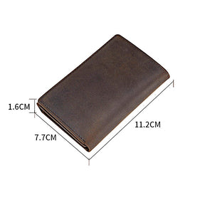 Master Mason Blue Lodge Wallet - I Always Look To The East Genuine Leather Brown - Bricks Masons