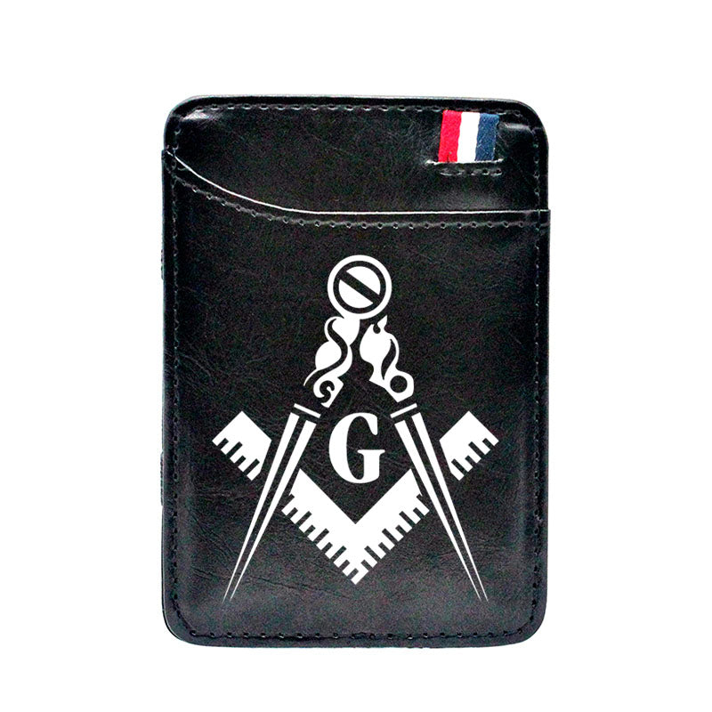 Master Mason Blue Lodge Wallet - With Credit Card Holder (2 Colors) - Bricks Masons