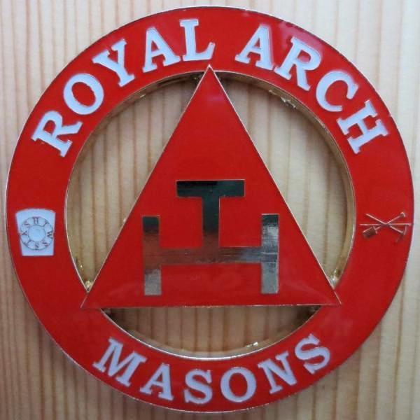 Royal Arch Chapter Car Emblem - MASONS Medallion - Bricks Masons