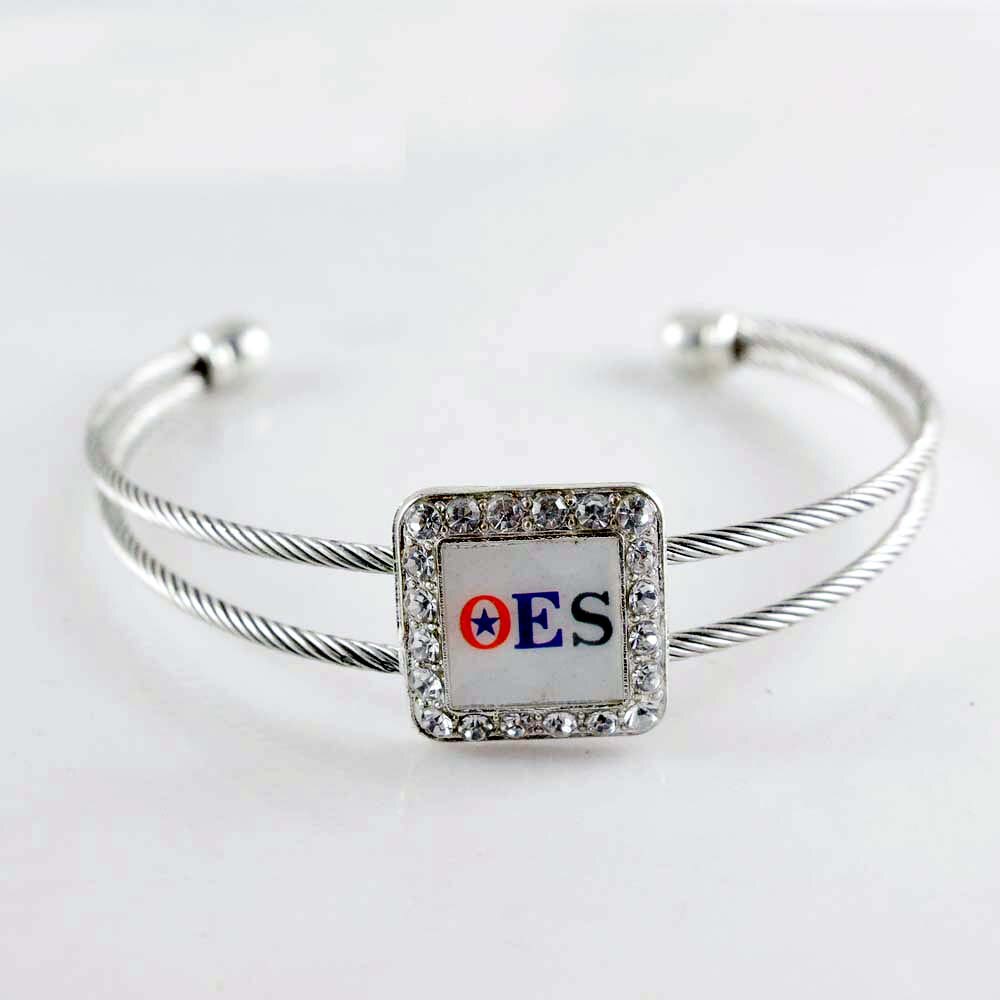 OES Bracelet - Silver Plated - Bricks Masons