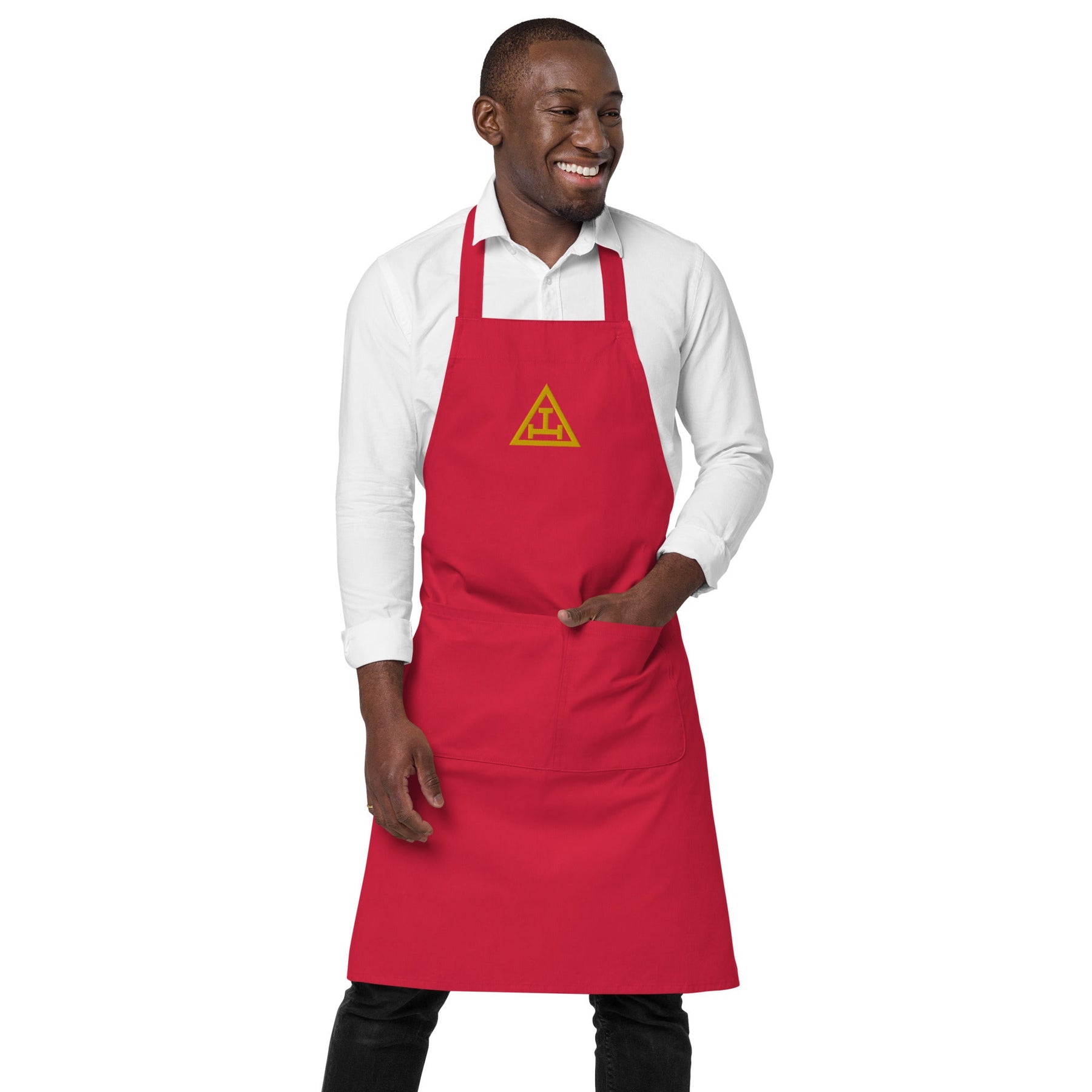 Royal Arch Chapter Kitchen Apron - Various Organic Cotton Colors - Bricks Masons