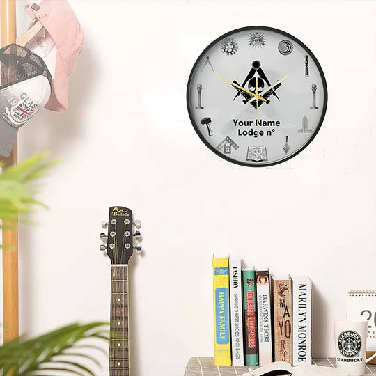 Widows Sons Clock - Frame with LED - Bricks Masons