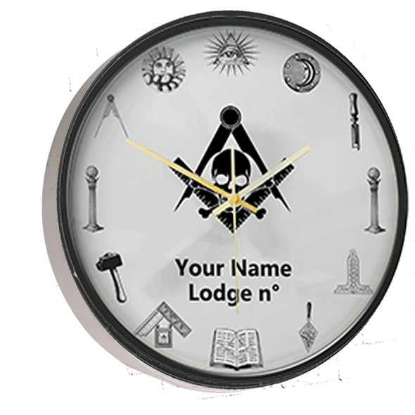Widows Sons Clock - Frame with LED - Bricks Masons